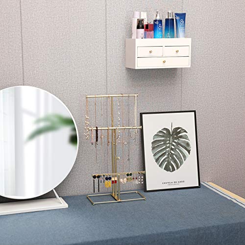 3 Tier Jewelry Metal Tree Stand Organizer