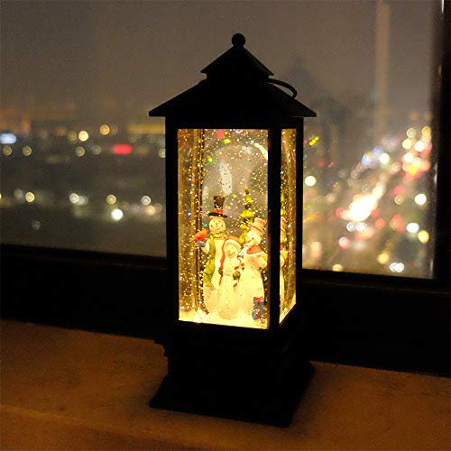 Glitter Snow Globe w/ Timer- Battery Operated