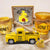 Honey Yellow Truck Toy w/ Faux Honey Dippers Vintage Pickup Metal Truck Decoration