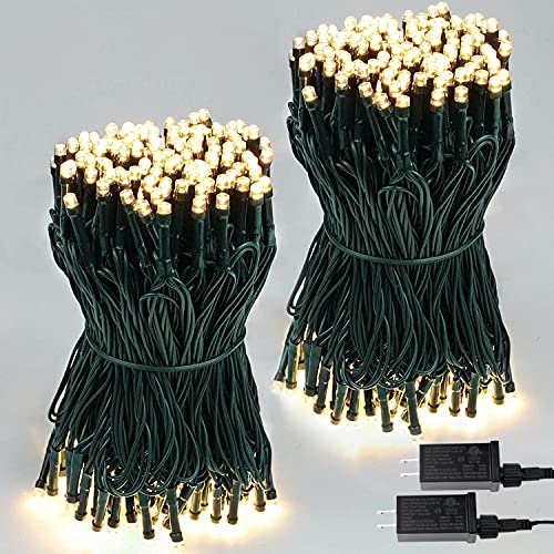 2-Pack 66FT 200 LED Christmas Lights