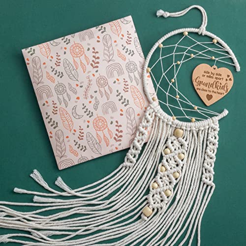 Mothers Day Gift Dream Catcher w/  Warm Heart Pendant Message