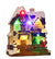 Christmas Village Houses, w/ Colored Lights Battery Operated