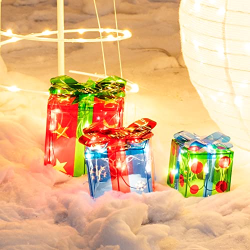 Christmas Lighted Boxes Decoration