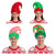 3 Packs Christmas Elf Felt Colorful Hat for Kids & Adults