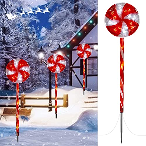 Lollipop Christmas Pathway Lights Decoration