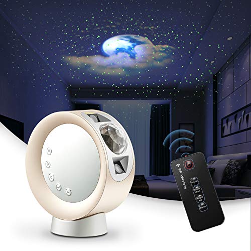 LED Sky Projector Light, Galaxy Lighting, Nebula Star Night Lamp w/ Base & Remote Control