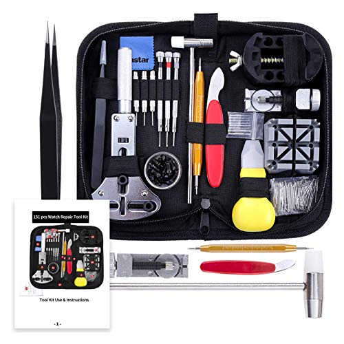 Watch Repair Tools Professional Spring Bar Tool Set w/ Carrying Case