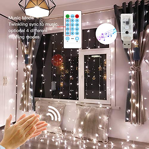 New Sound Activated Function USB Powered Fairy Lights with Timer, Can Sync with Any Voice