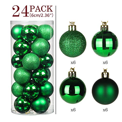 24pcs 2.36in Christmas Balls Decoration