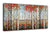 Canvas Wall Art Modern Decoration- Red Leaves White Birch Tree Forest 24x48 Inch