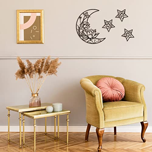 4 Pieces Moon Phase Boho Wall Decoration