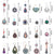 20 Pairs Bohemian Earrings Vintage Set for Women