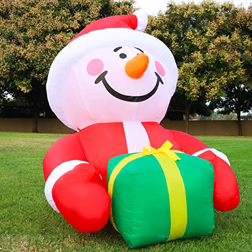 4.5 FT Christmas Inflatables Snowman w/ LEDs