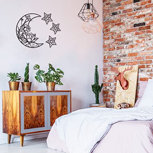 4 Pieces Moon Phase Boho Wall Decoration