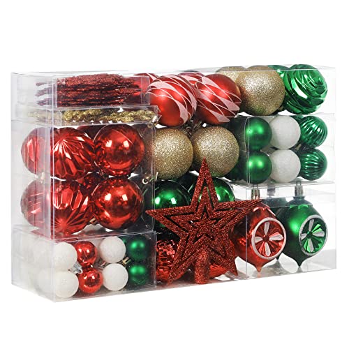 103-Pack Assorted  Christmas Ball Ornaments