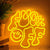 F___ Off Neon Sign w/ a Smiling Face Text LED Neon Lights
