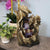 Cascading Caves Waterfall Tabletop Fountain w/ LED Lights - Corded Electric 14 Inches