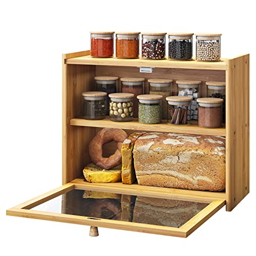 Bamboo Stackable Bread Box For Kitchen Counter – Amazingforless