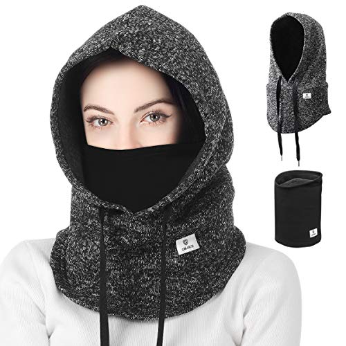 Balaclava Hood Scarf+Neck Warmer Suit for Men &  Women