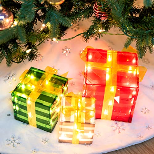 Christmas Lighted Boxes Decoration