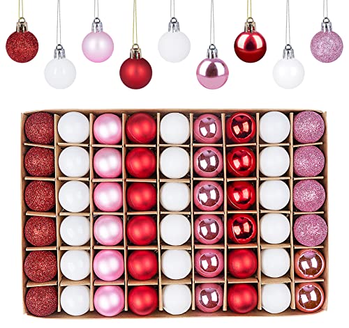 54 PCS Mini Christmas Ball Ornaments