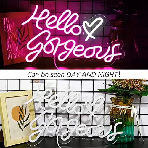 Hello Gorgeous Neon Sign Led Neon Light LeD Decoration