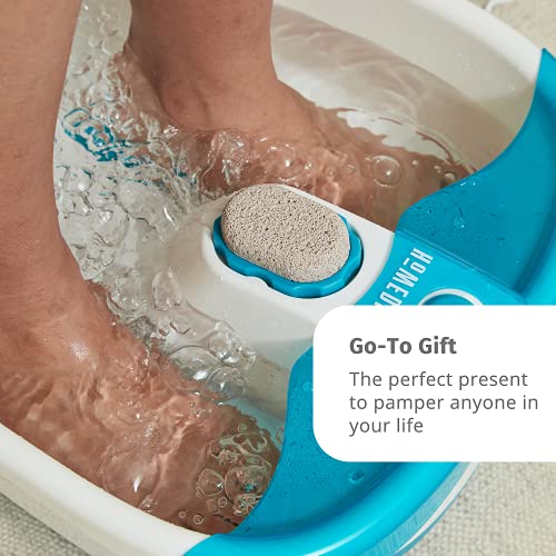 Bubble Mate Foot Spa, Toe Touch Controlled Foot Bath w/ Invigorating Bubbles & Splash Proof