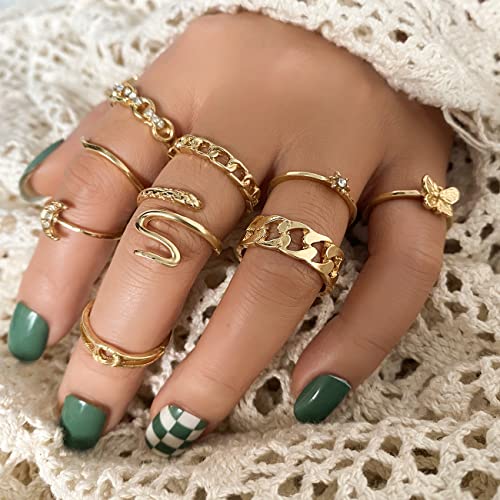 Vintage Silver Knuckle Rings Set for Women