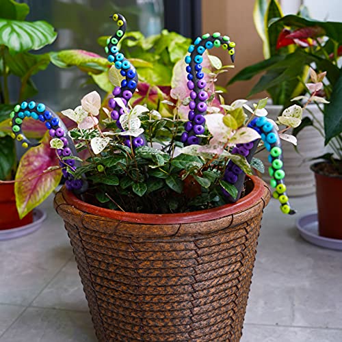 Decorative Garden Octopus Tentacle Stakes, Plant Stakes