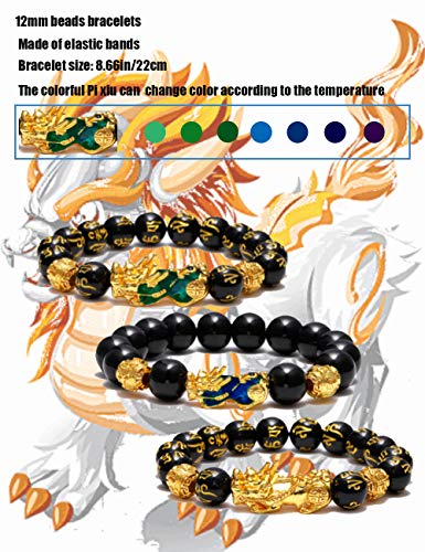 Feng Shui Pi Xiu Bracelet & Necklace Set for Luck & Wealth