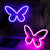 2 Pcs Butterfly Neon Signs 3-AA Battery Powered,USB Operated Wall Decor