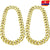 2 Pcs Big Gold Chunky Chain Necklace for Men/Women-32 inch