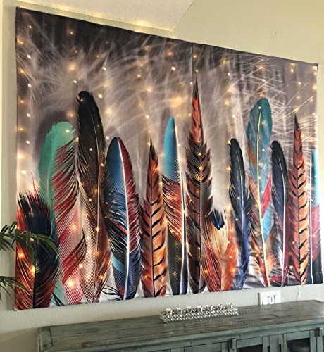 Modern LED Peacock Tapestry