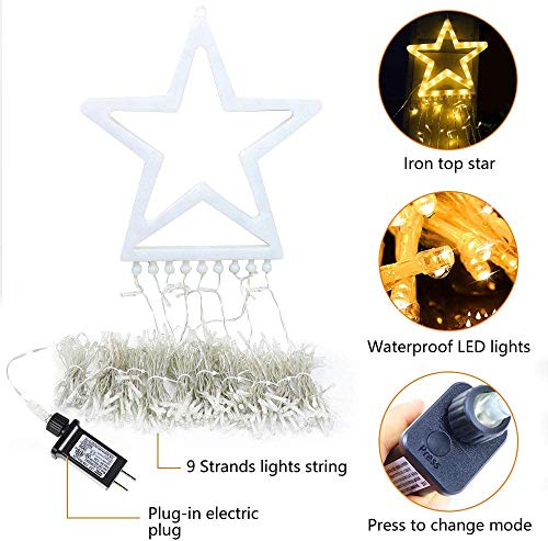 LED Star Christmas Tree Lights, Decoration