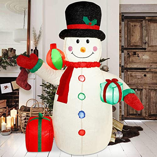 6ft Inflatables Santa/Snowman Christmas Decoration w/ LEDs