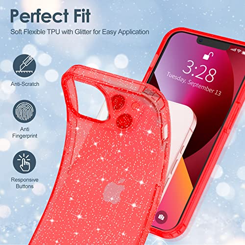 Slim Case for iPhone 13 Soft Liquid Silicone Gel Rubber Bumper, Anti-Scratch Microfiber Lining