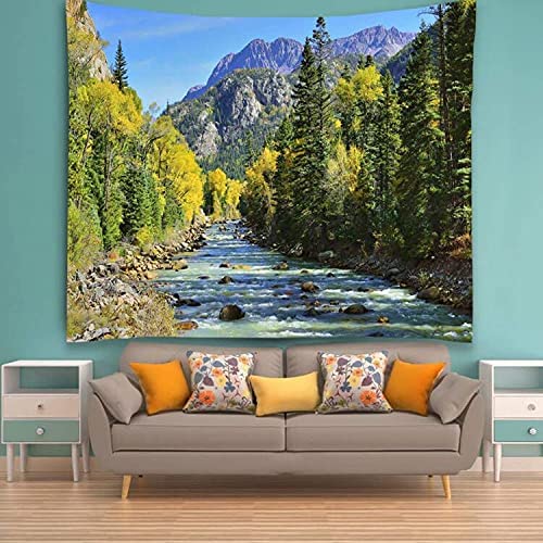 Nature Mountain Forest Scenic Tapestry