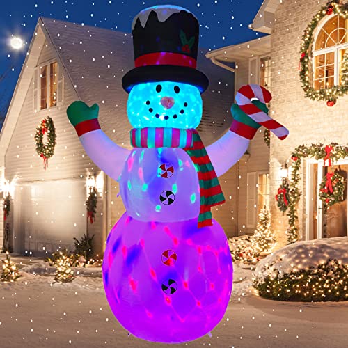 8FT Inflatable Snowman Christmas Yard Decorations