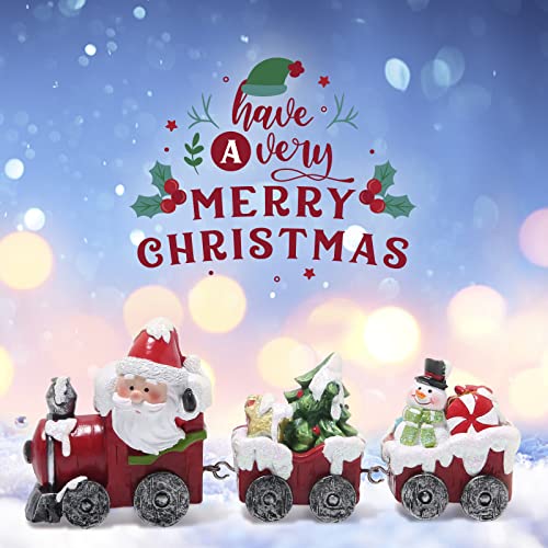 Christmas Train Figurines for Home Decorations