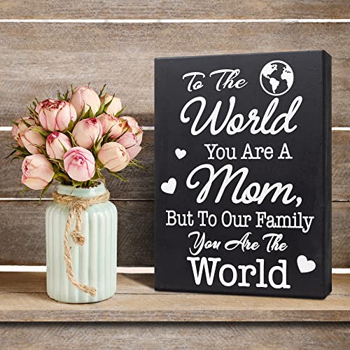 Sentimental Wood Sign Gifts for Mom on Her Birthday/Mothers Day