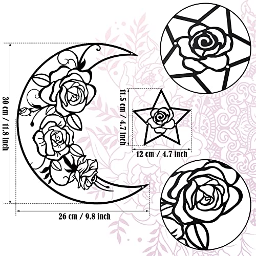 4 Pieces Moon Phase Boho Wall Decoration