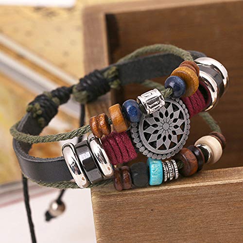 Bohemian Wind Beaded Multilayer Hand Woven Bracelet for Women