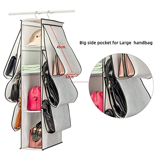 Closet Purse Organizer w/ 10 Compartments