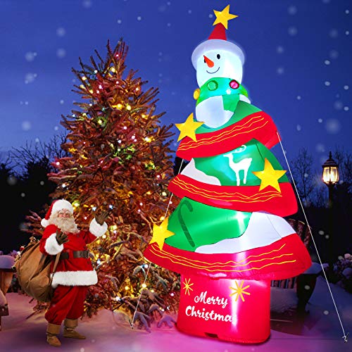 12 Feet Christmas Tree Inflatables Decoration w/ LEDs