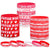 Valentine's Day Wristband Silicone Bracelets Gift for Valentine's Day/Party Favors for Kids- Adults 36 Pack, 6 Designs