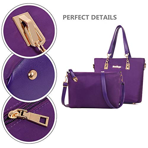 Women's Shoulder Bag 6 PCS Top-Handle Handbag Tote Purse Wallet Key Case Set