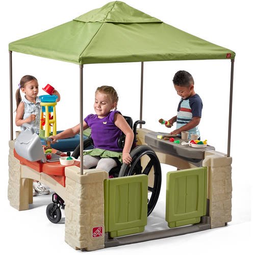 Step2 All-Around Playtime Patio with Canopy with 16 Play Accessories