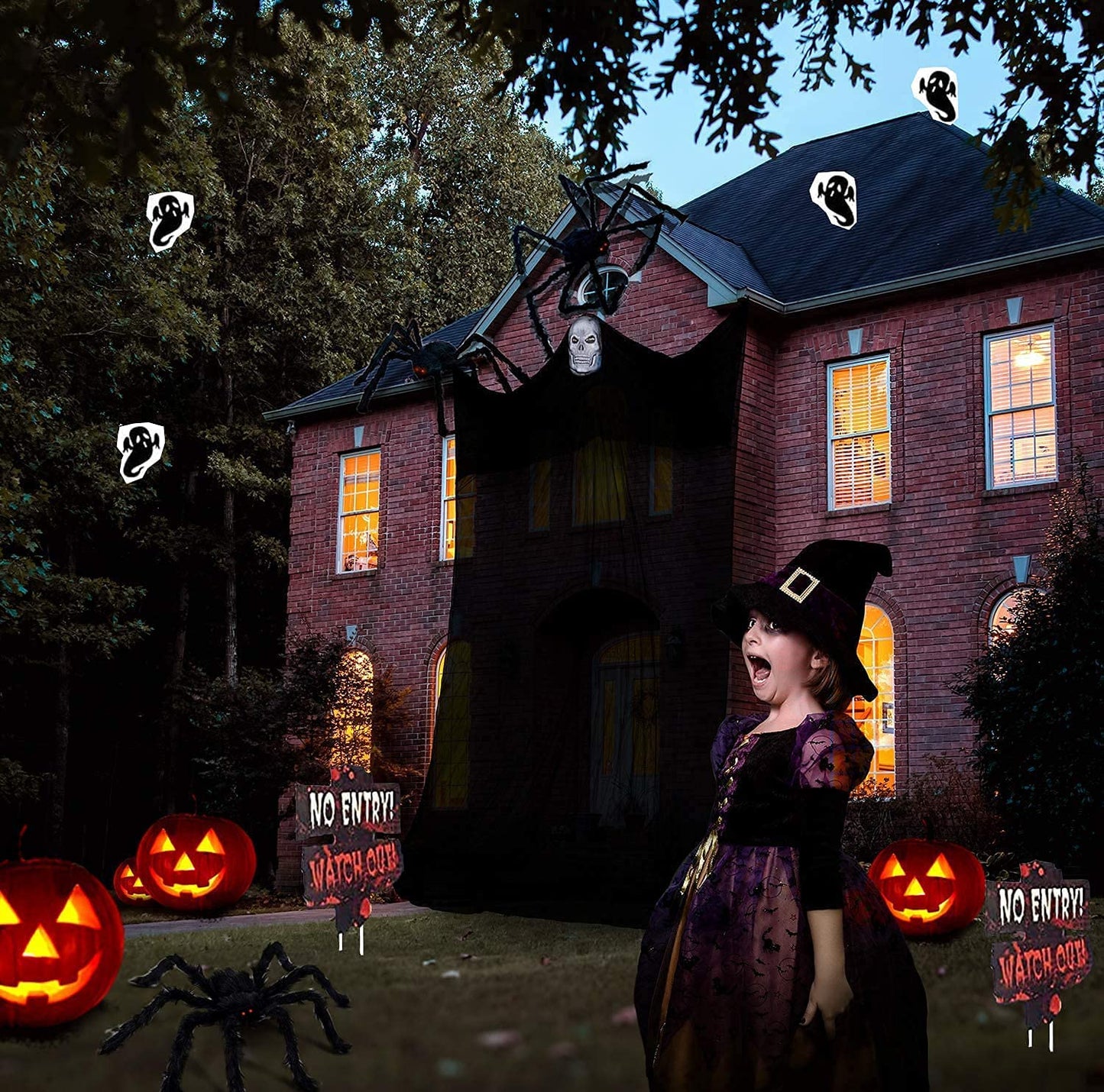 Halloween 11 ft Scary Ghost Hanging Decoration