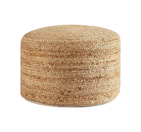 Modern Natural Boho Round Jute Floor Pouf