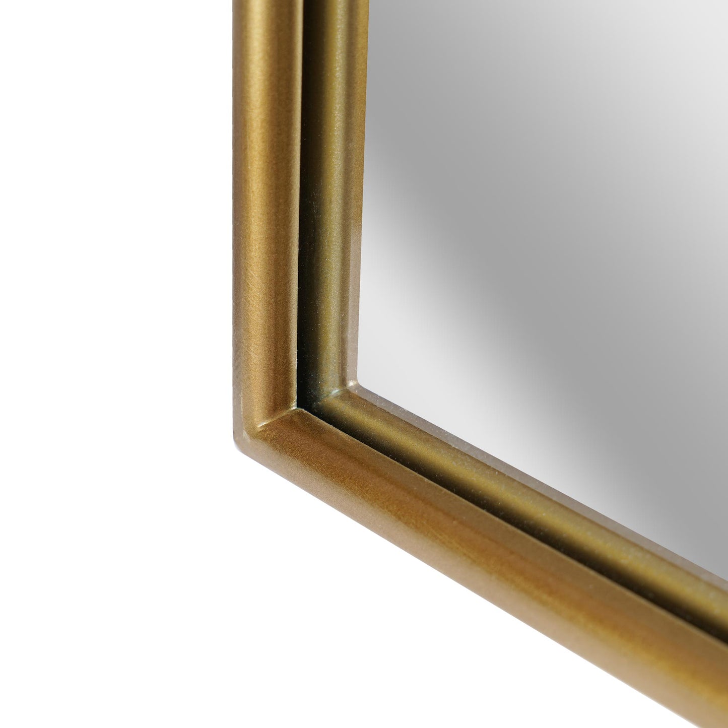 Gold Rectangle Metal Vintage Wall Mirror - 14" x 24" x 1.25"